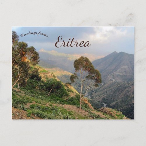 Mountains of Eritrea Africa Postcard