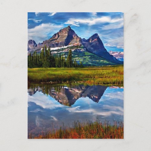 Mountains of Glacier National Park  Postcard