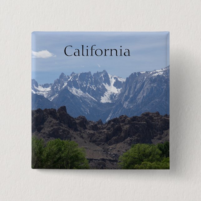 Mountains of Lone Pine Button (Front)