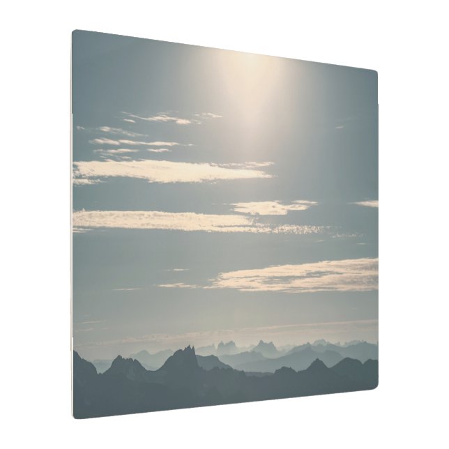 Mountains of Norway Metal Print (Angled)