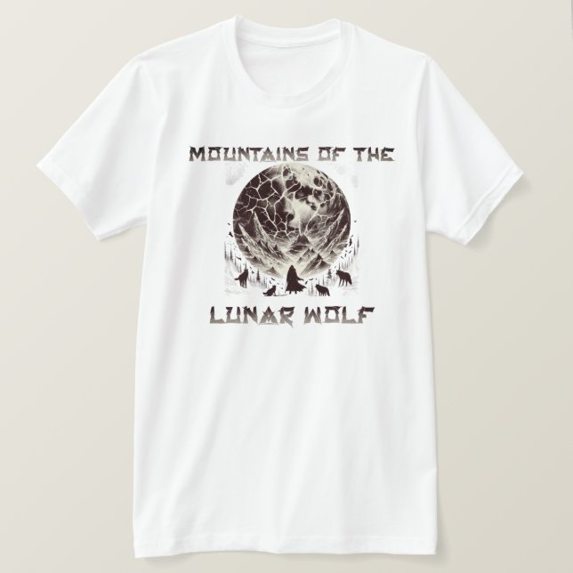 Mountains of the Lunar Wolf T-Shirt (Design Front)