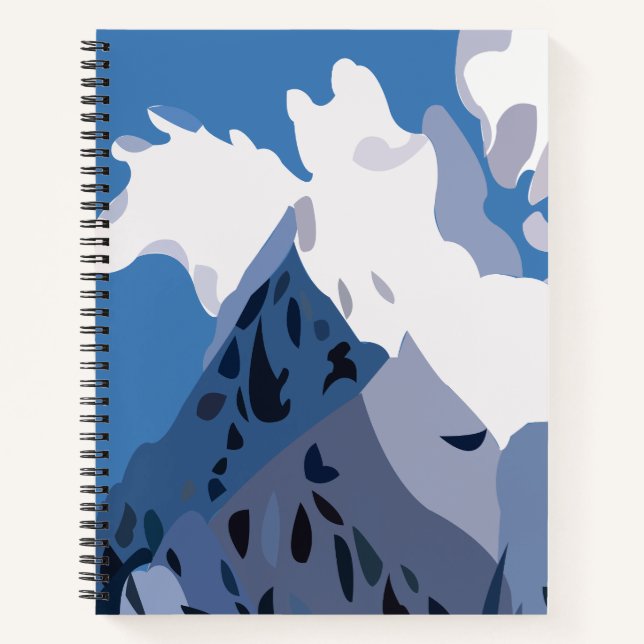 Mountains Peaks Nature Landscape Notebook (Front)