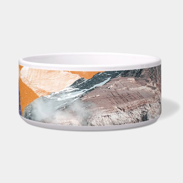 Mountains (photo montage) 1 bowl (Front)