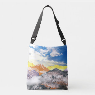 Mountains (photo montage) 1 crossbody bag