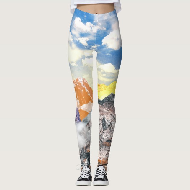 Mountains (photo montage) 1 leggings (Front)