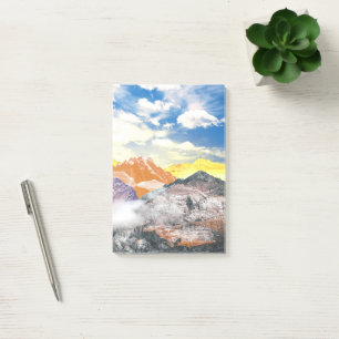 Mountains (photo montage) 1 post-it notes