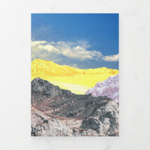 Mountains (photo montage) 1 Tri-Fold holiday card