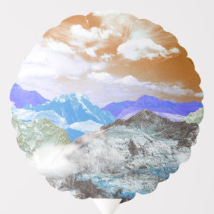 Mountains (photo montage) 2 balloon