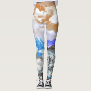 Mountains (photo montage) 2 leggings
