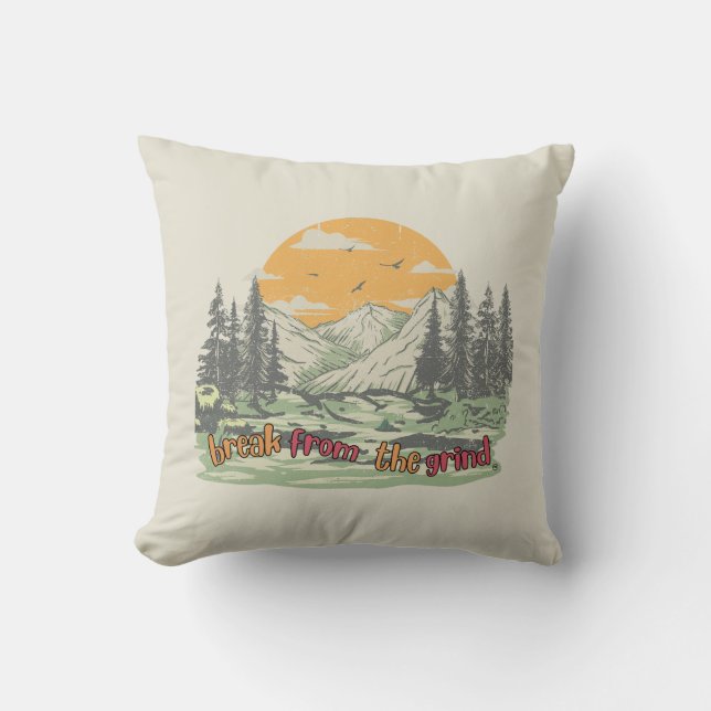 Mountains Pillow (Front)