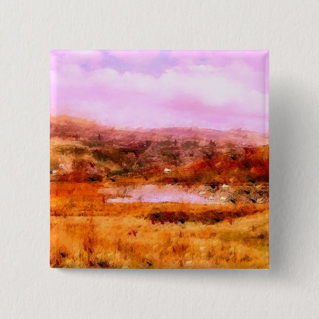 MOUNTAINS PINBACK BUTTON (Front)