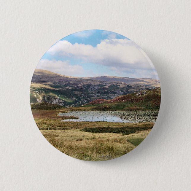 MOUNTAINS PINBACK BUTTON (Front)