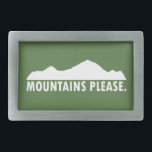 Mountains Please Belt Buckle<br><div class="desc">You know where you wanna be, you know where you belong. Yes, they are calling. Go.</div>