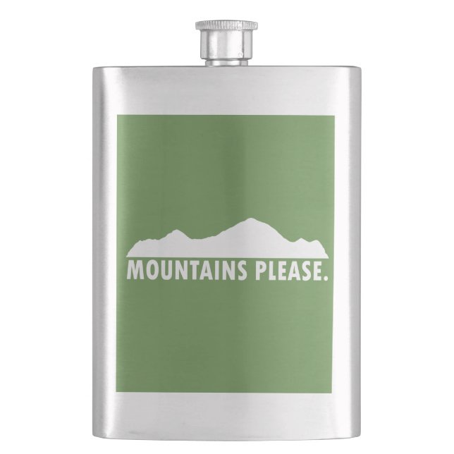 Mountains Please Flask (Front)