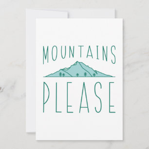 Mountains Please Thank You Card