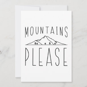 Mountains Please Thank You Card