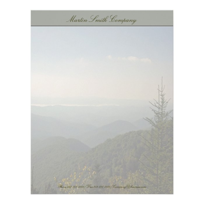 Mountains Professional Business Letterhead