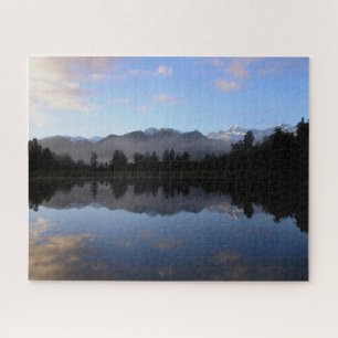 Mountains Reflected Over Lake Matheson New Zealand Jigsaw Puzzle