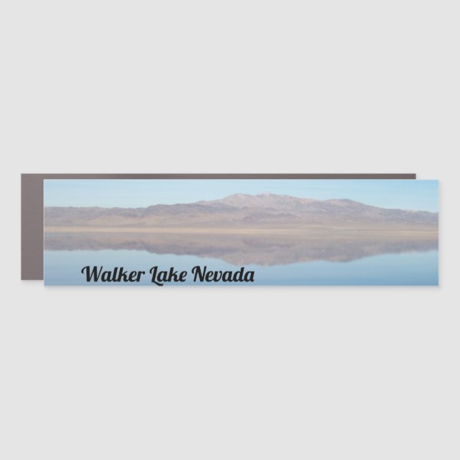 Mountains Reflecting in Walker Lake Nevada Car Magnet (Front)