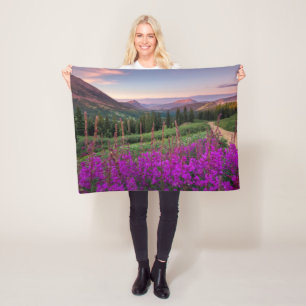 Mountains Rocky Mountains, Colorado Fleece Blanket