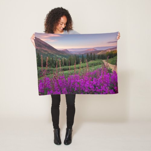 Mountains  Rocky Mountains Colorado Fleece Blanket