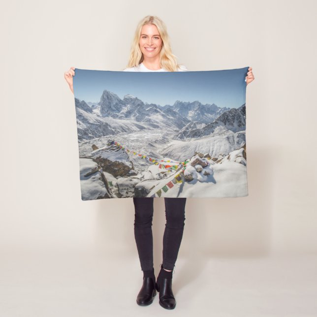 Mountains | Rocky Mountains, Colorado Fleece Blanket (In Situ)