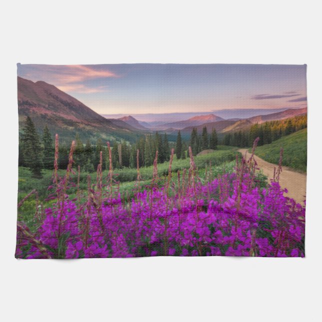 Mountains | Rocky Mountains, Colorado Kitchen Towel (Horizontal)