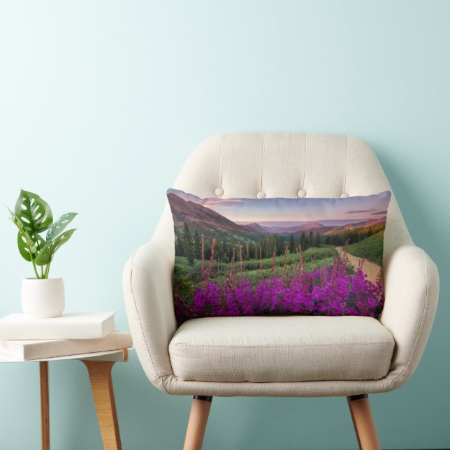 Mountains | Rocky Mountains, Colorado Lumbar Pillow (Chair)