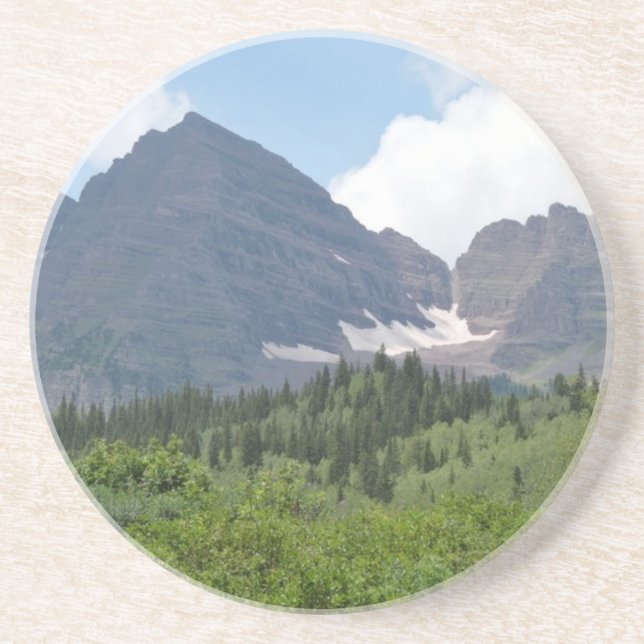 Mountains Sandstone Coaster (Front)