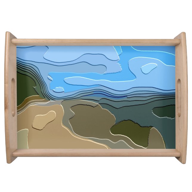 MOUNTAINS SERVING TRAY (Front)