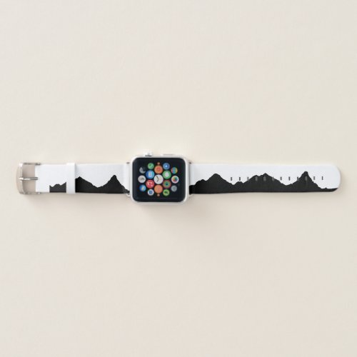 mountains silhouette Apple watch band