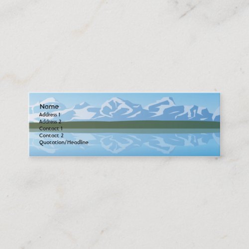 Mountains - Skinny Business Cards
