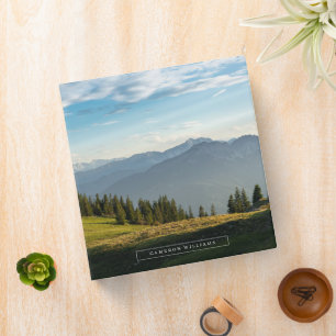 Mountains Spitzingsee Lake, Swiss Alps 3 Ring Binder