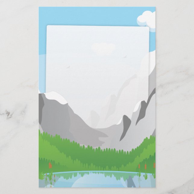 Mountains Stationery (Front)