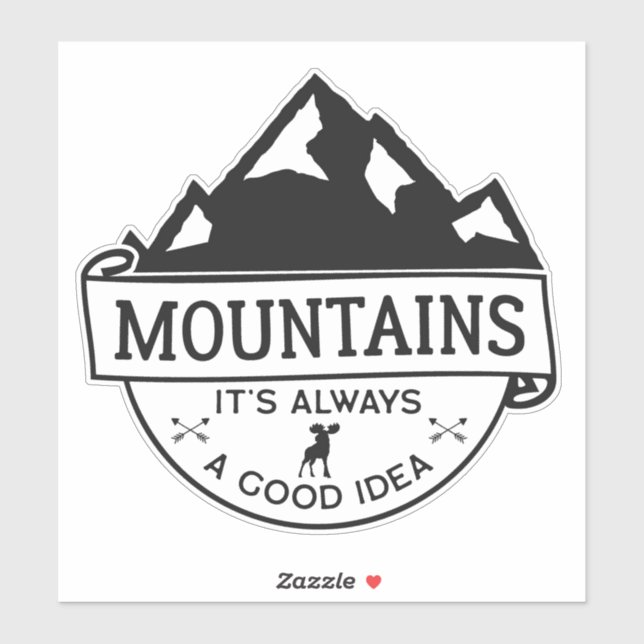 Mountains  sticker (Sheet)
