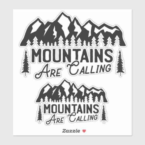 Mountains  sticker