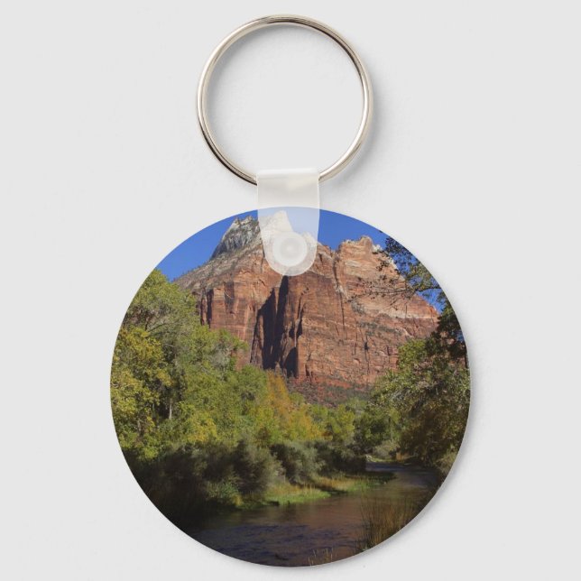 Mountains Streams Zion Keychain (Front)