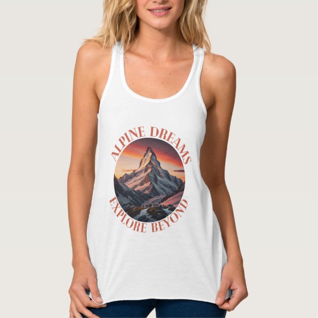mountains tank top (Front)