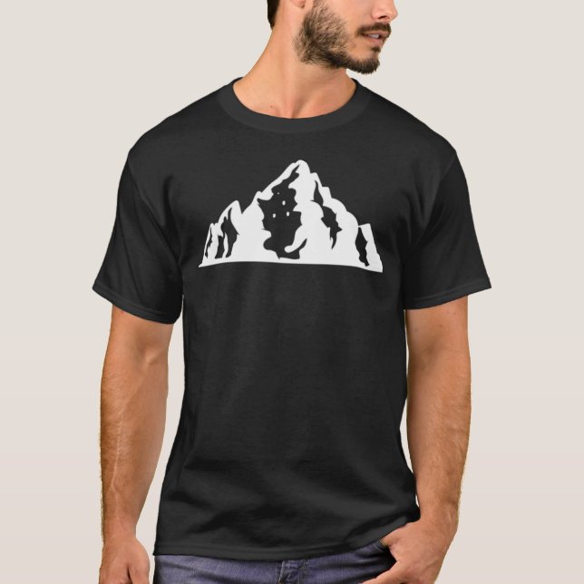 Mountains Tee 	 Hiking Shirt Mountain Shirt Mounta (Front)