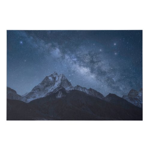 Mountains  Thamserku Mountain Nepal Faux Canvas Print