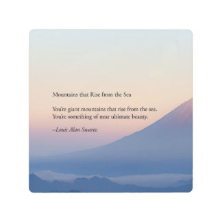 Mountains that Rise from the Sea Metal Print