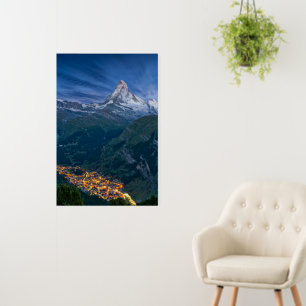 Mountains The Matterhorn, Zermatt, Swiss Alps Foam Board