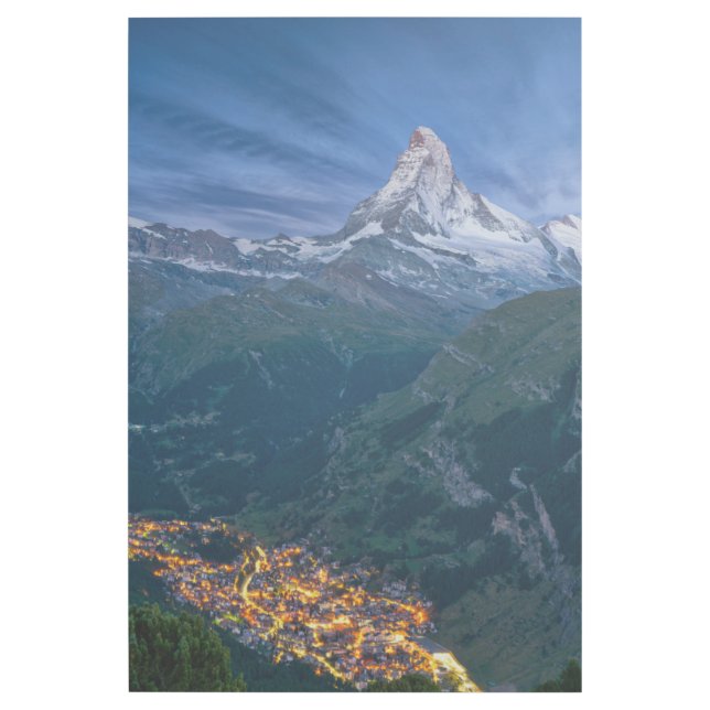 Mountains | The Matterhorn, Zermatt, Swiss Alps Gallery Wrap (Front)