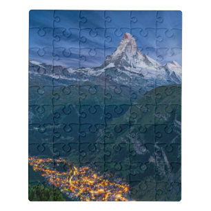 Mountains The Matterhorn, Zermatt, Swiss Alps Jigsaw Puzzle