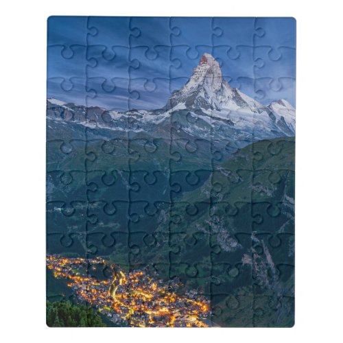Mountains  The Matterhorn Zermatt Swiss Alps Jigsaw Puzzle