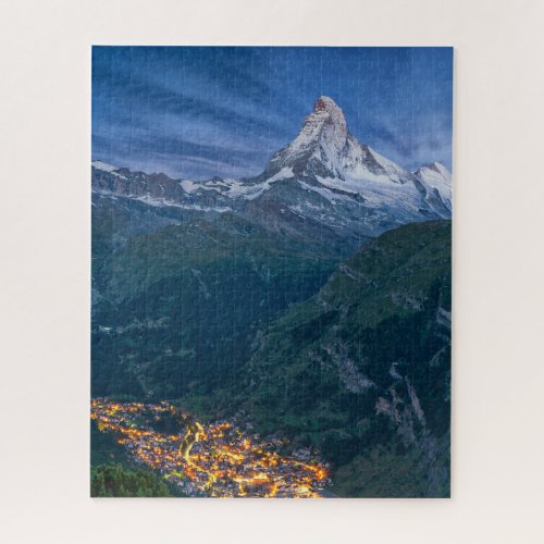 Mountains  The Matterhorn Zermatt Swiss Alps Jigsaw Puzzle