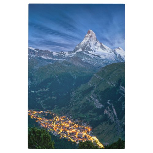 Mountains  The Matterhorn Zermatt Swiss Alps Metal Print