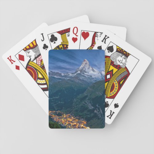 Mountains  The Matterhorn Zermatt Swiss Alps Playing Cards