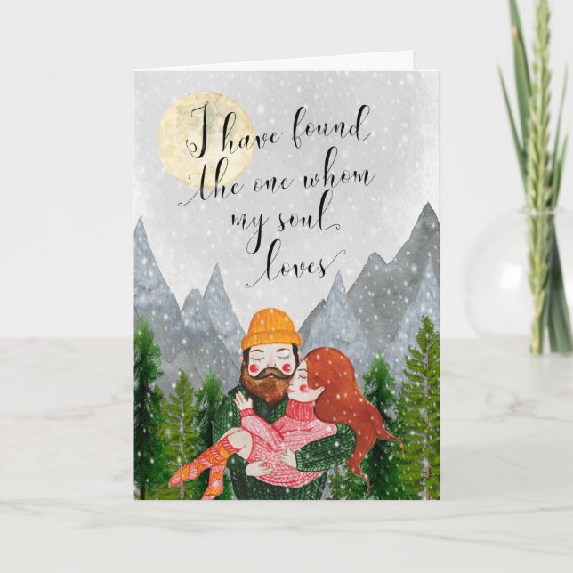 mountains the one whom my soul loves card (Front)