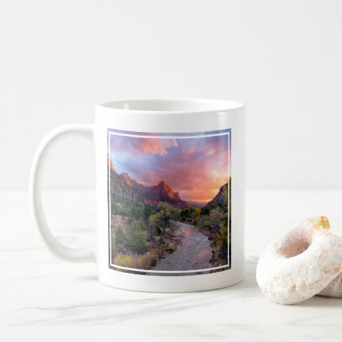 Mountains  The Watchman Zion Nathional Park Utah Coffee Mug